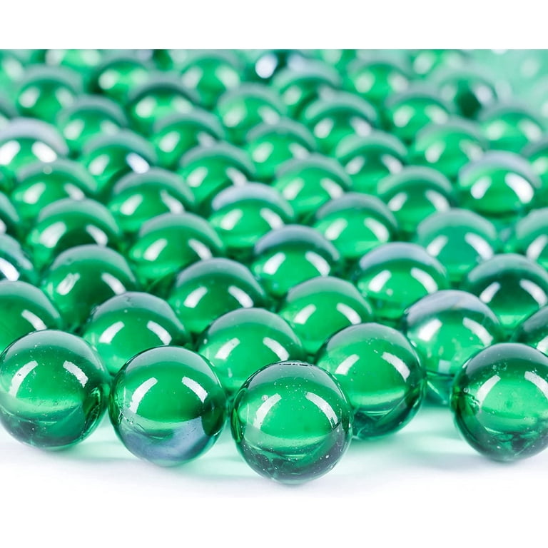 Vase Filler - Marbles for Vases - Clear And Green Accent Gems, Glass  Pebbles 10 oz. Bags - 12 Bags