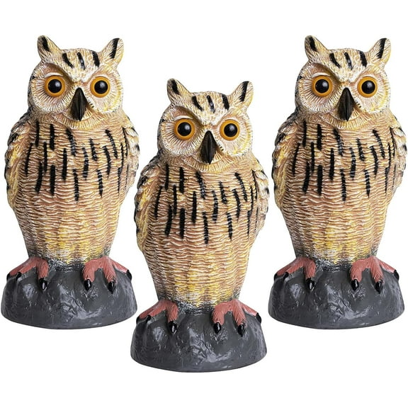 Galashield Owl Decoys 10.25 inch Garden Statue