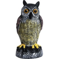Galashield Owl Decoys to Scare Birds Away Plastic Owls Statue for Garden & Outdoors