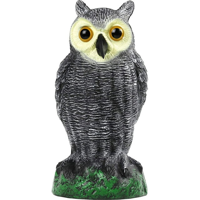 Galashield Owl Decoys to Scare Birds Away Plastic Owls Statue for ...