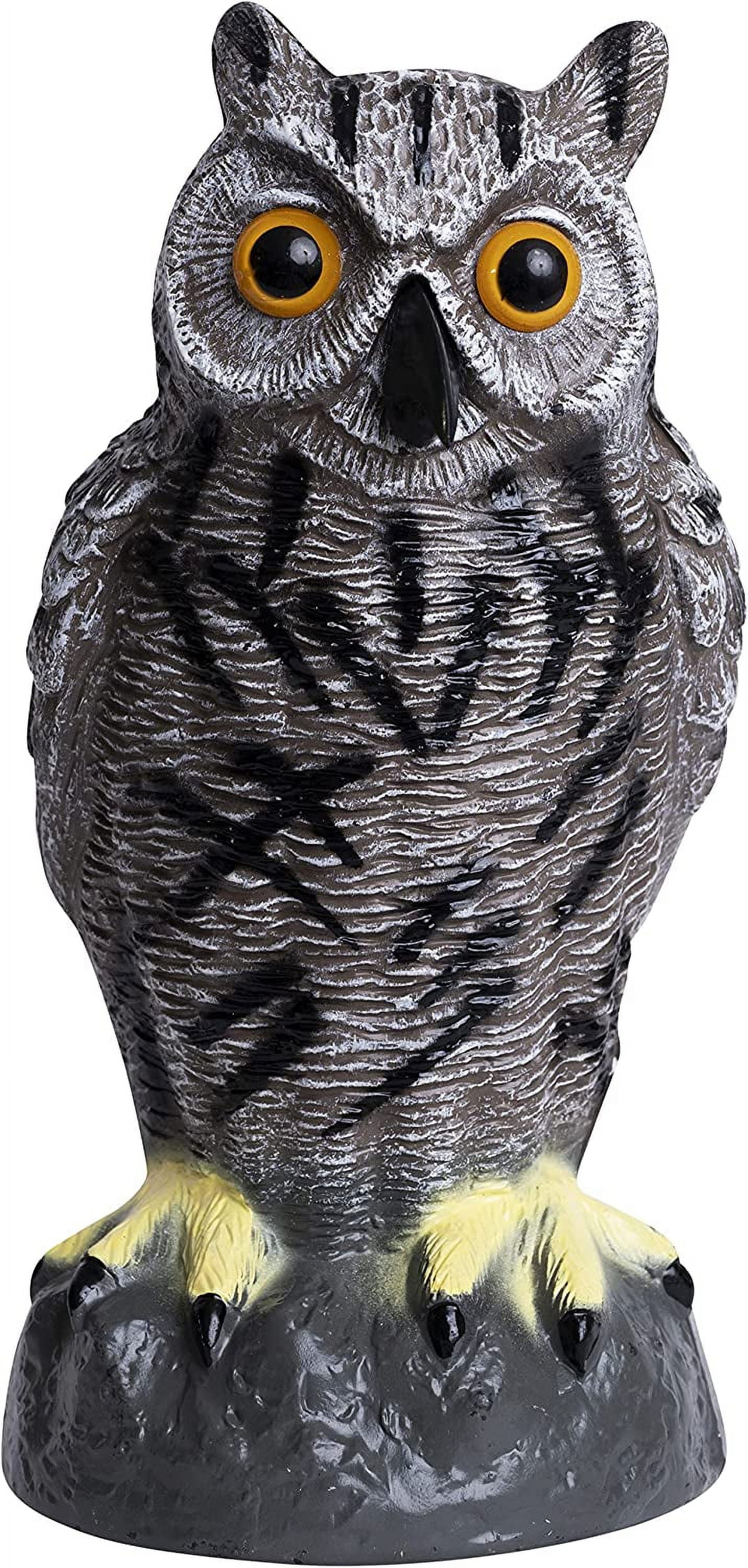 Galashield Owl Decoys to Scare Birds Away Plastic Owls for Garden