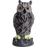Owl Decoy to Scare Birds Away Plastic Owl Statue for Garden & Outdoors
