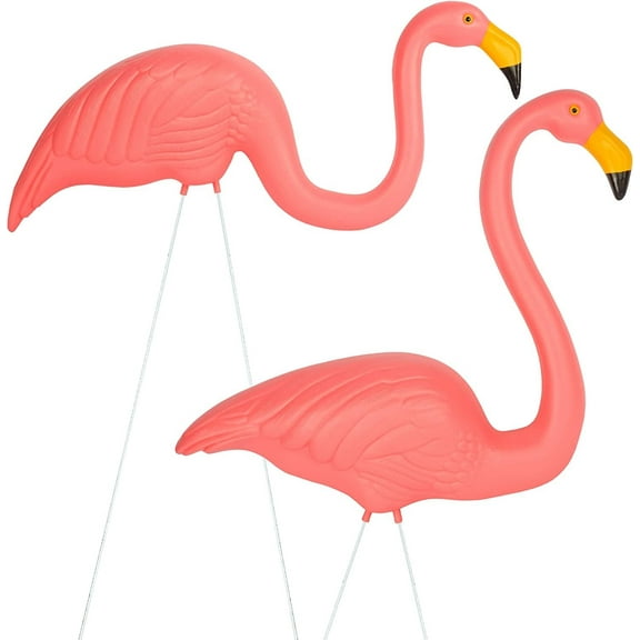 Galashield Pink Flamingo Yard Decorations, Pack of 2, Outdoor Lawn Garden Decor Ornaments