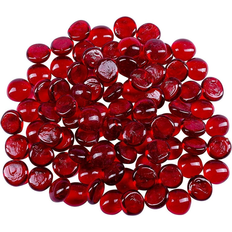 Flat Glass Marbles 100pcs Glass Beads Stones Pebbles Gems For