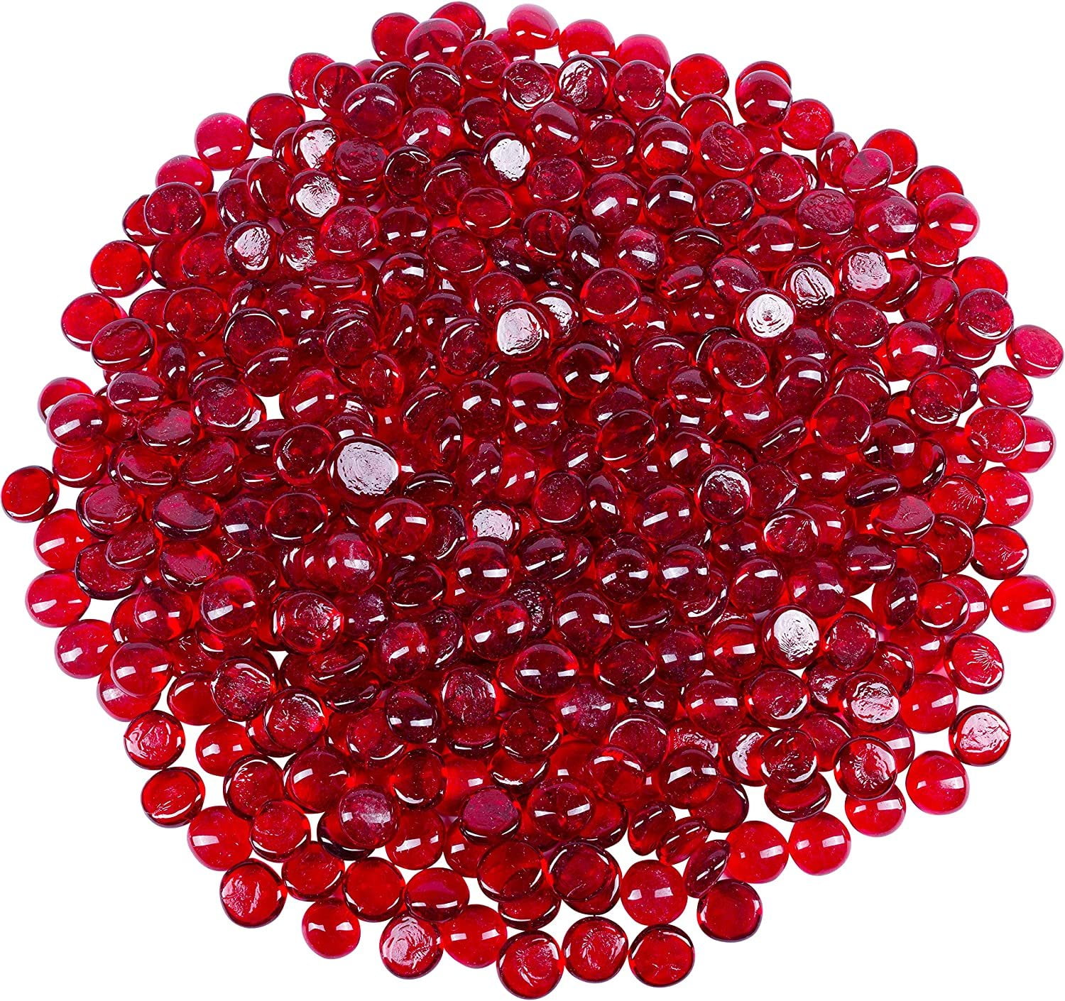 Galashield Red Marbles for Vases Glass Marbles Bulk Vase Fillers Glass  Beads for Vases, Round Marble 5lb, Approx. 400 pcs 