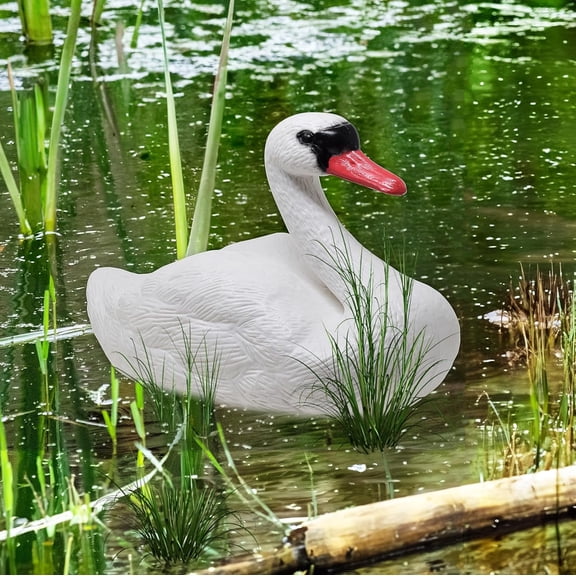 Galashield Swan Decoys for Geese Floating Swan Decoy for Pool, Pond & Lake