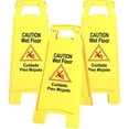 thumbnail image 1 of Galashield Wet Floor Sign 3 Pack 2-Sided Safety Yellow Warning Signs Commercial 26" Caution Wet Floor Signs, 1 of 5