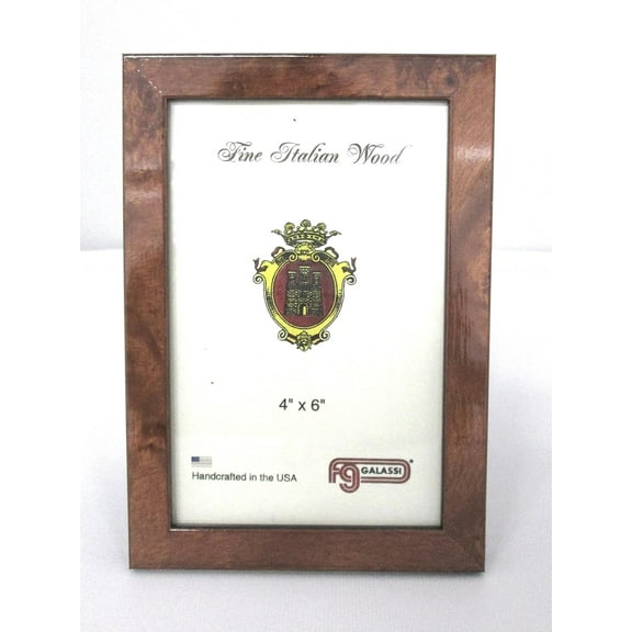 Galassi  Burl Wood Frame 4 x 6