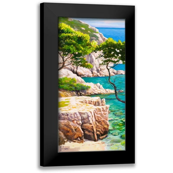 Galasso, Adriano 14x24 Black Modern Framed Museum Art Print Titled - Lavandou I