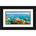thumbnail image 1 of Galasso, Adriano 14x9 Black Ornate Wood Framed with Double Matting Museum Art Print Titled - Villa sul Mediterraneo, 1 of 4