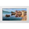thumbnail image 1 of Galasso, Adriano 14x9 White Modern Wood Framed Museum Art Print Titled - Paese sul lago, 1 of 4