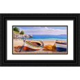 thumbnail image 1 of Galasso, Adriano 32x18 Black Ornate Wood Framed with Double Matting Museum Art Print Titled - Pomeriggio mediterraneo, 1 of 4