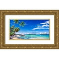 thumbnail image 1 of Galasso, Adriano 32x18 Gold Ornate Wood Framed with Double Matting Museum Art Print Titled - Spiaggia tropicale, 1 of 4
