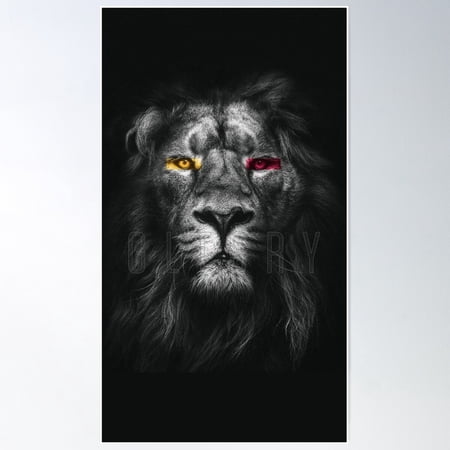 Galatasaray Aslan Poster Wall Art, Modern Wall Decor, 12x18 UNFRAMED