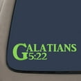thumbnail image 1 of Galatians 5:22 Bible Verse Decal Sticker | 7.5-Inches By 2-Inches | Religious Motivational Inspirational Educational | Lime Green Vinyl, 1 of 1