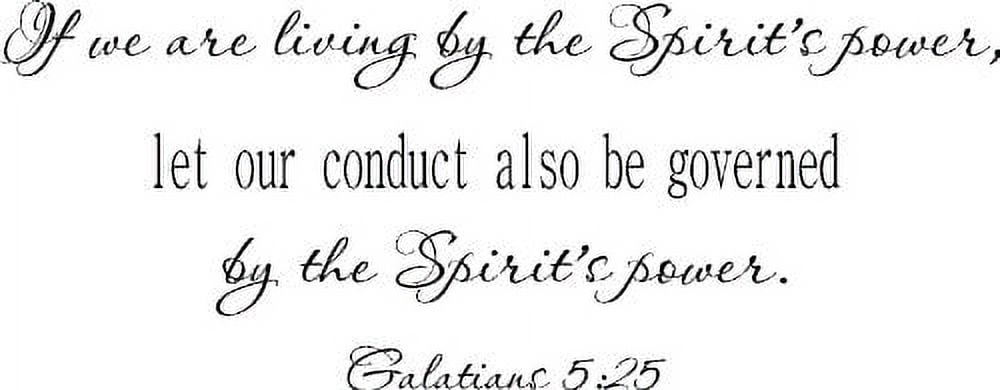Galatians 5:25, Bible Verse Vinyl Wall Decal by Scripture Wall Art, 11 ...