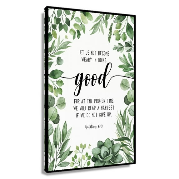 Galatians 6 9, Bible Verse Wall Art Christian Wall Art Printable Scripture Print Large Poster Wall Art Decor Gift, Let Us Not Become Weary