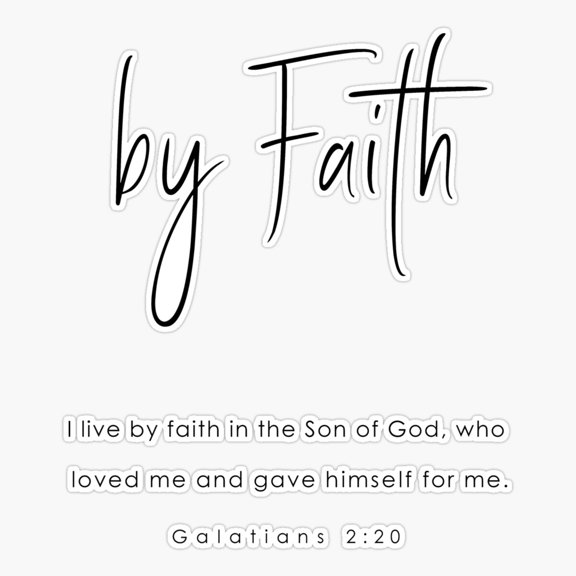 Galatians Two Twenty Verse Sticker
