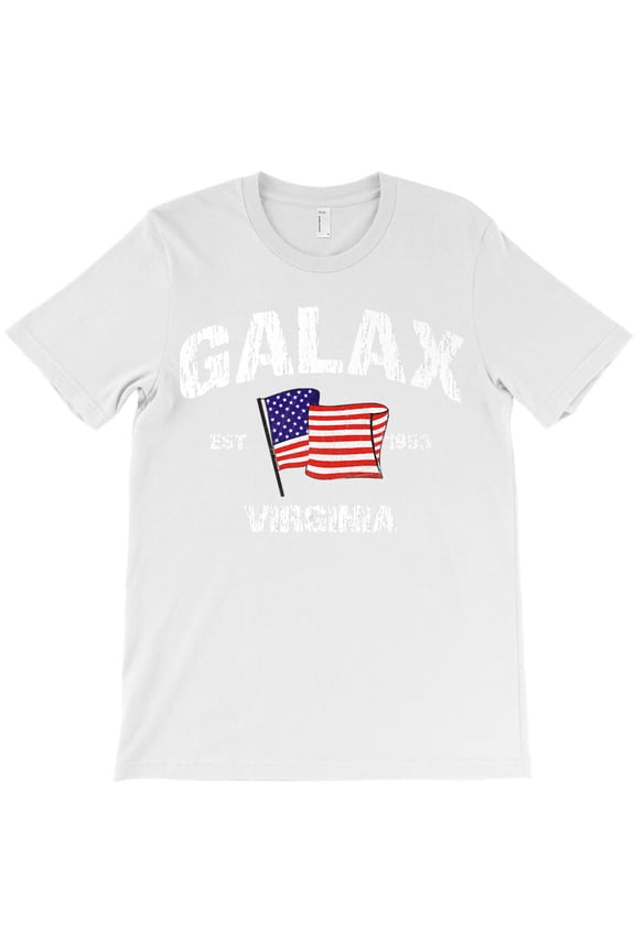 Galax Virginia VA USA Stars & Stripes Vintage Style Premium, G20351 Unisex T-Shirt, Up to Size 5XL