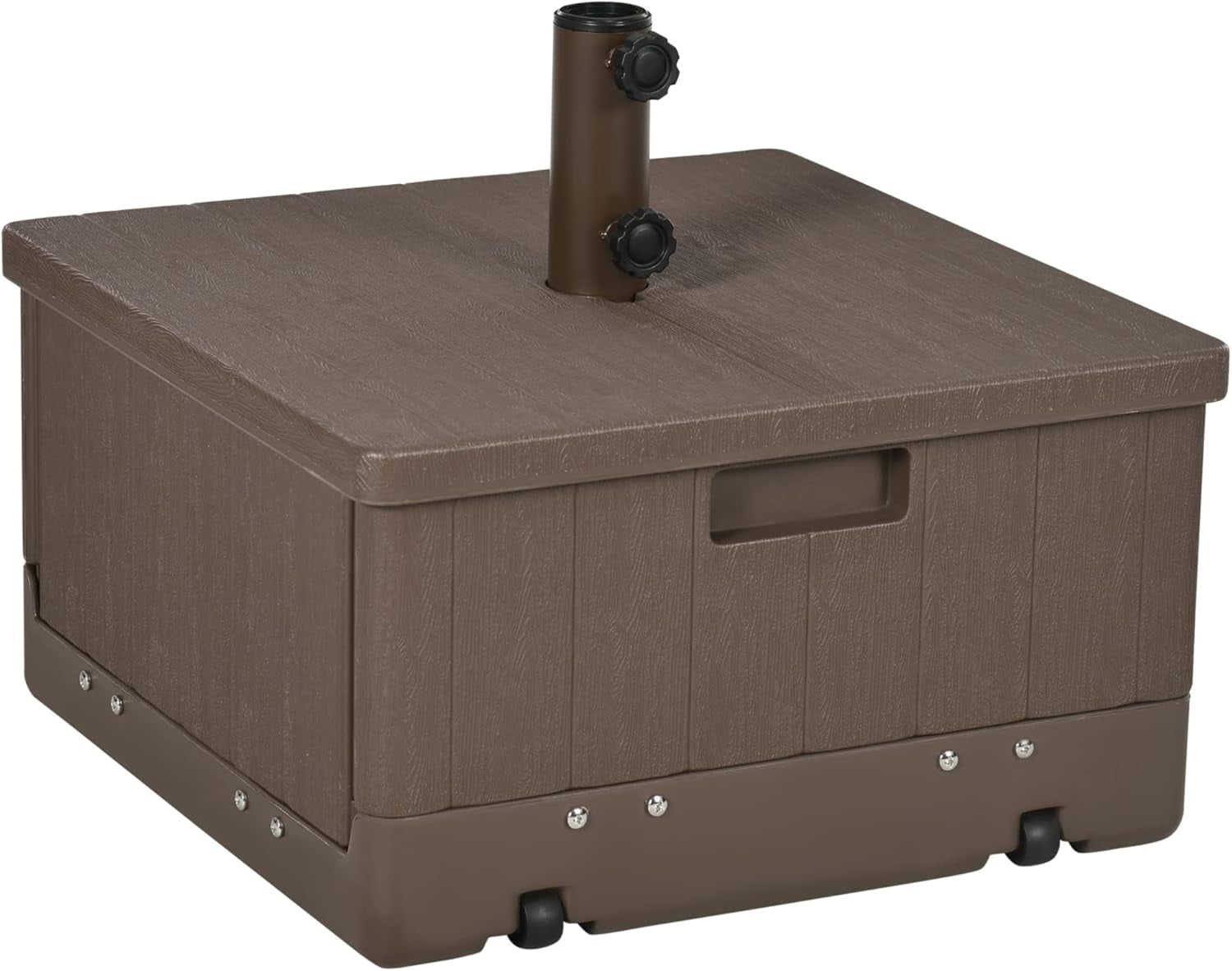 Galaxera 3-in-1 Outdoor Umbrella Base, Coffee End Table, Flower Box ...
