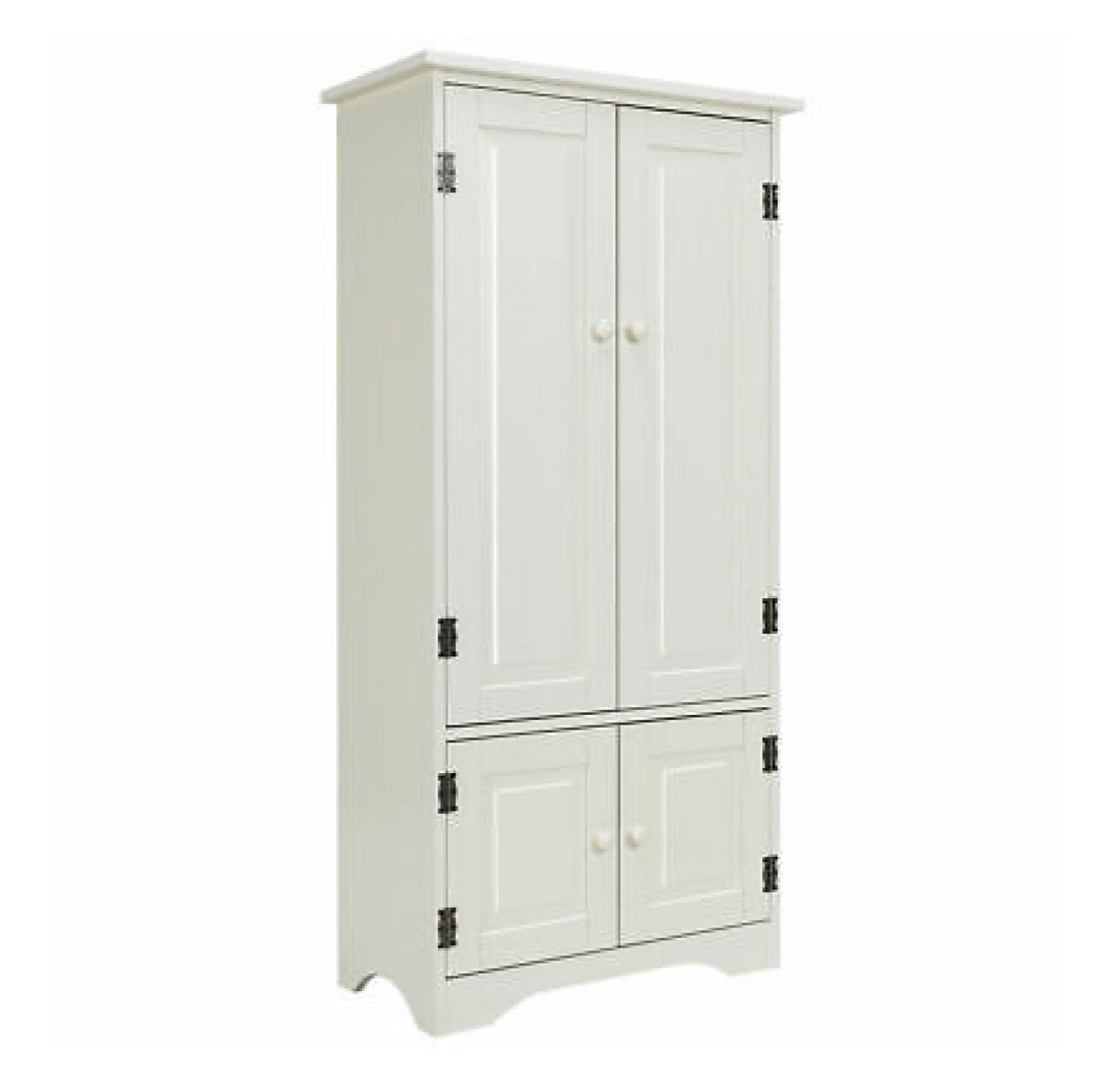 White MDF 49" Accent Cabinet with Adjustable Shelves