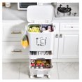 Galaxera Double Kitchen Trash Can with Lid Large 3 in 1 with Wheels and