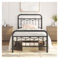 Galaxera /Full/Queen Metal Bed Frame with Vintage Headboard and