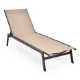 Galaxera Patio Lounger Chair Chaise Recliner Back Adjustable Garden