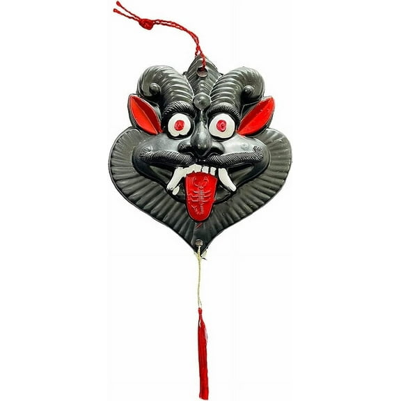 Galaxie Karmaa Black Color Plastic Wall Hanging Nazar Battu, Evil Eye Protector Nazar Suraksha Kawach for House, Children, Home, Office Decorative Showpiece