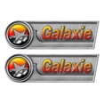 thumbnail image 1 of Galaxie Retro Sticker set - 10"x3". Remastered Name Plate, 1 of 2