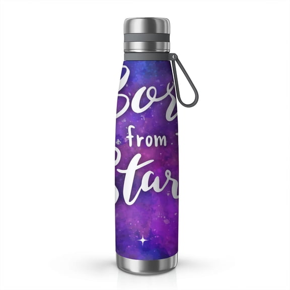 Galaxy 29oz Stainless Steel Insulated Thermos with Tea Filter, 360° Printed Travel Bottle, Leakproof BPA-Free Flask with Anti-Slip Base, 304 Inner & 201 Outer, Vacuum Cup, Starry