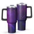 thumbnail image 1 of Galaxy 40oz Tumbler with Handle and Straw, Large Capacity Travel Cup for Hot & Cold Drinks, Double Walled Vacuum Insulated Cup,Birthday Thanksgiving Christmas Gifts for Women Girls, Starry, 1 of 6