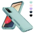 thumbnail image 1 of For Galaxy A03S Case, 2 in 1 Heavy Duty Armor Shockproof Cases,Hisdou Hybrid Dual Layer Rubber Drop Protection Grip Plastic Bumper Sturdy Phone Cover for Samsung Galaxy A03S 6.5"-Green, 1 of 6