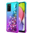 thumbnail image 1 of for Galaxy A03S Case,Samsung 03S Case with HD Screen Protector,Gradient Quicksand Glitter Liquid Floating Waterfall Durable Girls Cute Phone Case for Samsung Galaxy A03S (Teal/Purple), 1 of 8