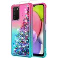 thumbnail image 1 of for Galaxy A03S Case,Samsung 03S Case with HD Screen Protector,Gradient Quicksand Glitter Liquid Floating Waterfall Durable Girls Cute Phone Case for Samsung Galaxy A03S (Pink/Teal), 1 of 15