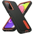 thumbnail image 1 of for Galaxy A03s Case with Kickstand, [10FT Military Drop Protection] Rugged Heavy Duty Hard PC+Soft Silicone Rubber Bumper Hybrid Triple-Layer Case for Samsung Galaxy A03s,
Black+Orange, 1 of 7