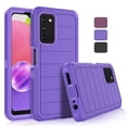 thumbnail image 1 of Tekcoo Shockproof Silicone Bumper Cell Phone Case for Samsung Galaxy A03s, Purple, 1 of 6