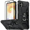thumbnail image 1 of for Galaxy A04 Case Samsung A04 Case with Screen Protector Kickstand and Car Magnetic Sheet,Double-Layer Combination Protection,Fall Proof Protective Case for Samsung Galaxy A04(WJ Black), 1 of 16