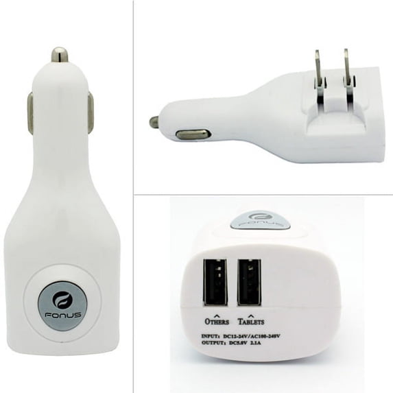 Galaxy A10e 2-Port USB Car Home Charger, 2-in-1 Power Adapter DC Socket Wall AC Plug for Samsung Galaxy A10e