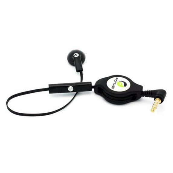 Galaxy A10e Headphone Retractable Mono Earphone, 3.5mm w Mic Headset Handsfree Earbud Earpiece Microphone for Samsung Galaxy A10e