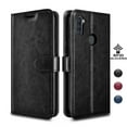 thumbnail image 1 of Galaxy A11 Case, Njjex Galaxy A11 Cases [3 Card Slot] [Kickstand] [Gift Box] Leather Folio Flip Wallet Case [RFID Blocking] for Samsung Galaxy A11 US Version 2020 6.4"- Black, 1 of 11