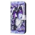 thumbnail image 1 of Galaxy A11 Case Wallet, Allytech Slim Fit 3D Pattern Design Folio Flip Shockproof Kickstand Cards Slots Anti-slip Magnetic Clasp Wallet Case Cover for Samsung Galaxy A11, Butterfly, 1 of 6