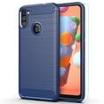 thumbnail image 1 of Galaxy A11 case,Samsung A11 case,with HD Screen Protector,MAIKEZI Soft TPU Slim Fashion Non-Slip Protective Phone Case Cover for Samsung Galaxy A11(Navy Brushed TPU), 1 of 13