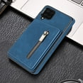 thumbnail image 1 of Galaxy A12 Case,Dteck Shockproof Leather Wallet Zipper Kickstand Case Hybrid Rubber Cover For Samsung Galaxy A12,Blue, 1 of 6
