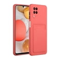 thumbnail image 1 of Galaxy A12 Case, Slim Soft Fit Shockproof Protection Case Dropproof Non-Slip Silicone Case with Card Slots Soft TPU Bumper Phone Wallet Case for Samsung Galaxy A12,Rose, 1 of 6