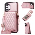 thumbnail image 1 of Galaxy A13 4G/5G 6.5" Wallet Case, Allytech Crossbody Shoulder Carrying Purse Cover RFID Blocking Card Slots Holder Flip PU Leather Stand Shockproof Case for Samsung A13 2022, Rosegold, 1 of 7