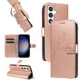 thumbnail image 1 of Galaxy A13 4G Wallet Case with Cards Slots & Hand Wrist, Allytech Premium PU Leather Floral Butterfly Flip Cover Stand Magnetic Closure Phone Case for Samssung Galaxy A13 4G - Rosegold, 1 of 8