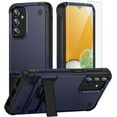 thumbnail image 1 of for Galaxy A13 5G/4G Case,Galaxy A23 /A23 5G Case with Tempered Glass Screen Protector,Military Grade Protection Shockproof Phone Cover with Kickstand & Durable Drop Proof Protective, Blue, 1 of 14