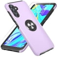 thumbnail image 1 of Galaxy A13 5G Case, Samsung Galaxy A13 5G Case with HD Screen Protector, [Military Grade] Shockproof Protection Case with 360° Magnetic Ring Holder Kickstand Case for Samsung A13 5G, Purple, 1 of 16