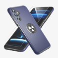 thumbnail image 1 of Galaxy A13 5G Case, Samsung Galaxy A13 5G Case with HD Screen Protector,  [Military Grade] Shockproof Protection Case with 360° Magnetic Ring Holder Kickstand Case for Samsung A13 5G, Blue, 1 of 8